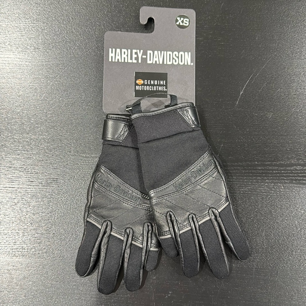 Harley-Davidson Women's Navigator Mixed Media Full-Finger Gloves - XS - Picture 2 of 4